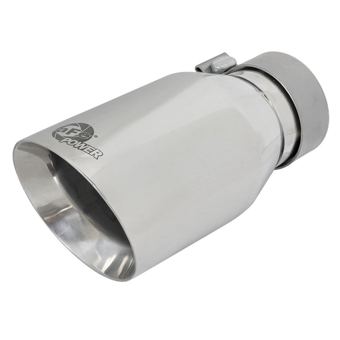 aFe Power Mach Force-Xp 304 Stainless Steel Clamp-on Exhaust Tip 3 IN Inlet x 4-1/2 IN Outlet x 9 IN L