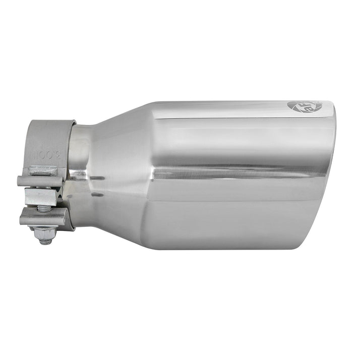 aFe Power Mach Force-Xp 304 Stainless Steel Clamp-on Exhaust Tip 3 IN Inlet x 4-1/2 IN Outlet x 9 IN L