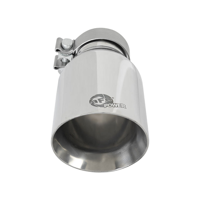 aFe Power Mach Force-Xp 304 Stainless Steel Clamp-on Exhaust Tip 3 IN Inlet x 4-1/2 IN Outlet x 9 IN L