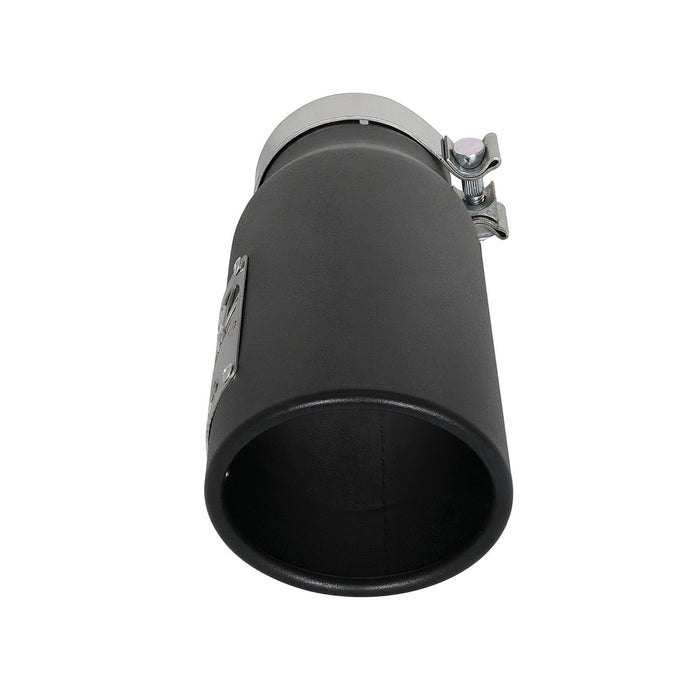 aFe Power Mach Force-Xp 409 Stainless Steel Clamp-on Exhaust Tip 3-1/2 IN Inlet x 4-1/2 IN Outlet x 12 IN L