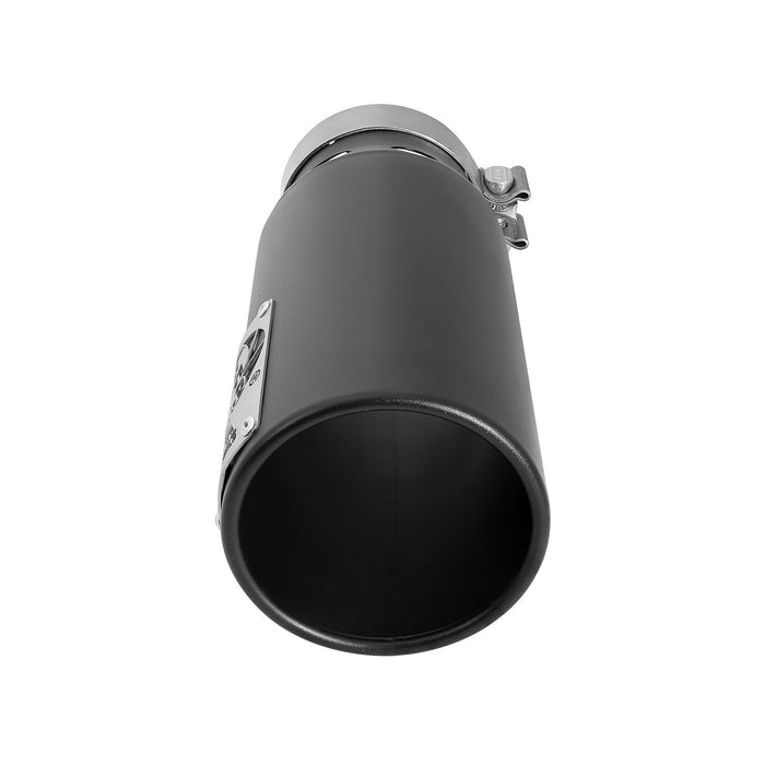 aFe Power Saturn 4S 409 Stainless Steel Clamp-on Exhaust Tip Right Side Exit 4 IN Inlet x 5 IN Outlet x 12 IN L