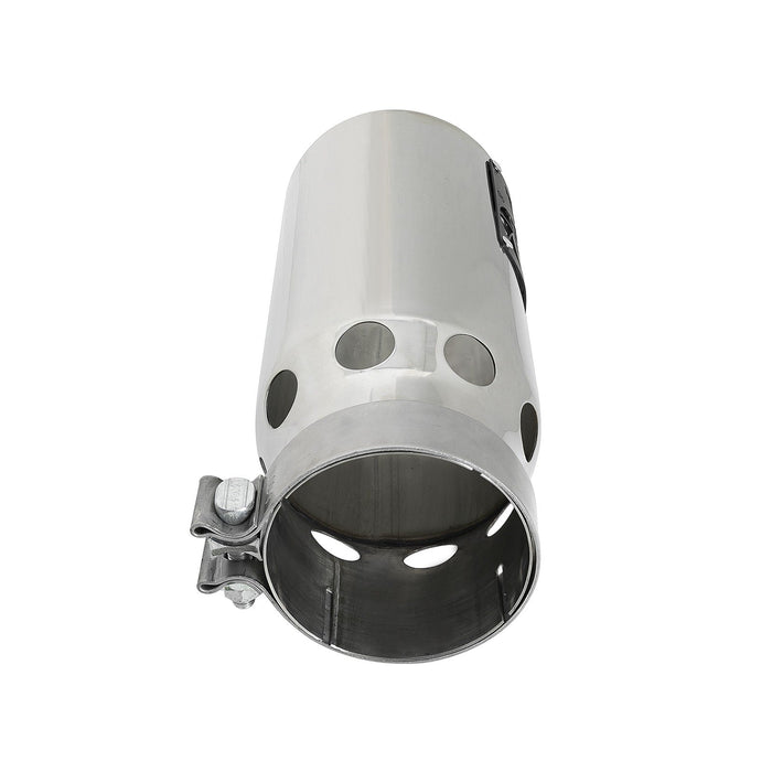 aFe Power Saturn 4S 409 Stainless Steel Clamp-on Exhaust Tip Right Side Exit 4 IN Inlet x 5 IN Outlet x 12 IN L