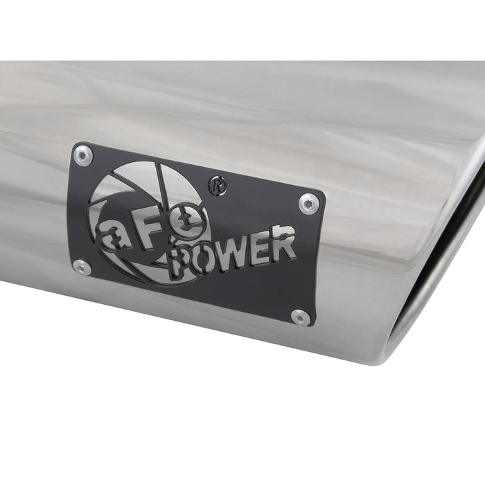 aFe Power Mach Force-Xp 304 Stainless Steel Clamp-on Exhaust Tip Polished 4 IN Inlet x 5 IN Outlet x 12 IN L