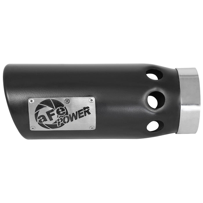 aFe Power Mach Force-Xp 409 Stainless Steel Clamp-on Exhaust Tip Left Side Exit 4 IN Inlet x 5 IN Outlet x 12 IN L