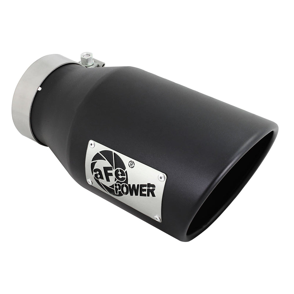 aFe Power Mach Force-Xp 409 Stainless Steel Clamp-on Exhaust Tip 4 IN Inlet x 6 IN Outlet x 12 IN L