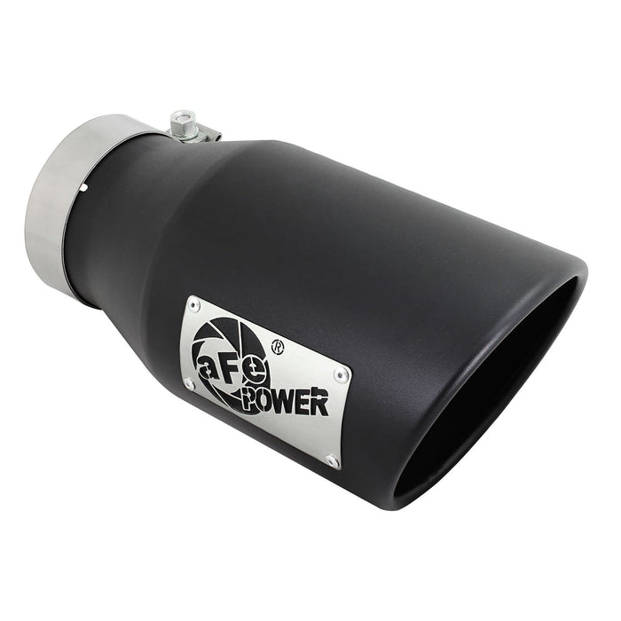 aFe Power Mach Force-Xp 409 Stainless Steel Clamp-on Exhaust Tip 4 IN Inlet x 6 IN Outlet x 12 IN L