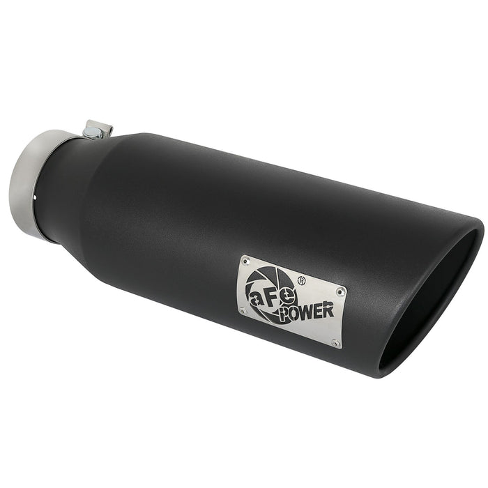 aFe Power Mach Force-Xp 409 Stainless Steel Clamp-on Exhaust Tip 4 IN Inlet x 6 IN Outlet x 12 IN L