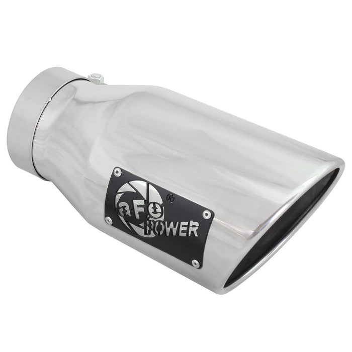 aFe Power Mach Force-Xp 409 Stainless Steel Clamp-on Exhaust Tip 4 IN Inlet x 6 IN Outlet x 12 IN L