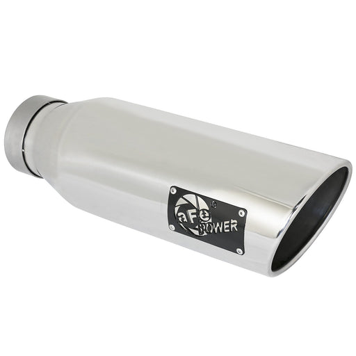 aFe Power Mach Force-Xp 409 Stainless Steel Clamp-on Exhaust Tip 4 IN Inlet x 6 IN Outlet x 12 IN L