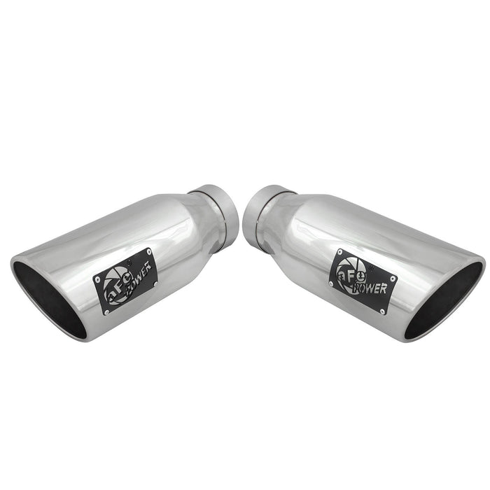aFe Power Mach Force-Xp 409 Stainless Steel Clamp-on Exhaust Tip 4 IN Inlet x 6 IN Outlet x 15 IN L