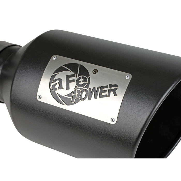 aFe Power Mach Force-Xp 409 Stainless Steel Clamp-on Exhaust Tip 4 IN Inlet x 6 IN Outlet x 12 IN L