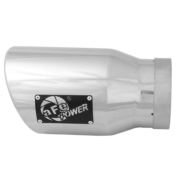 aFe Power Mach Force-Xp Stainless Steel Clamp-on Exhaust Tip Left Side Exit 5 IN Inlet x 7 IN Outlet x 12 IN L