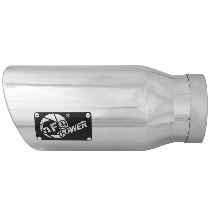 aFe Power Mach Force-Xp Stainless Steel Clamp-on Exhaust Tip Left Side Exit 5 IN Inlet x 7 IN Outlet x 15 IN L