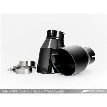 AWE Tuning BMW F8X M3/M4 Resonated SwitchPath Exhaust - Diamond Black Tips (90mm)