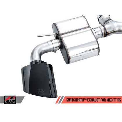AWE Tuning 18-19 Audi TT RS 2.5L Turbo Coupe 8S/MK3 SwitchPath Exhaust w/Diamond Black RS-Style Tips