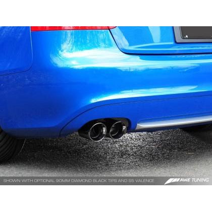 AWE Tuning Audi B8 A5 3.2L Touring Edition Exhaust System - Quad 90mm Slash Black Tips