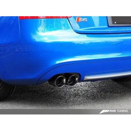 AWE Tuning Audi B8 S5 4.2L Touring Edition Exhaust System - Diamond Black Tips