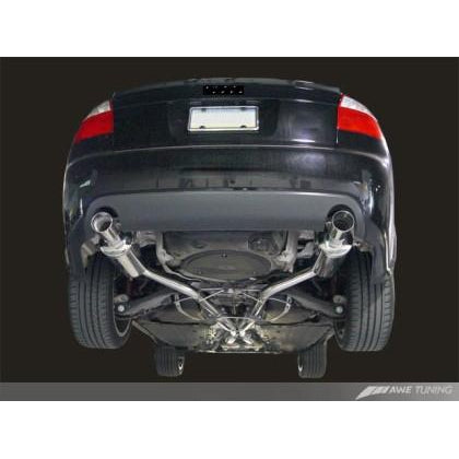AWE Tuning Audi B6 A4 3.0L Track Edition Exhaust - Polished Silver Tips