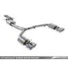 AWE Tuning Audi C7.5 A6 3.0T Touring Edition Exhaust - Quad Outlet Diamond Black Tips