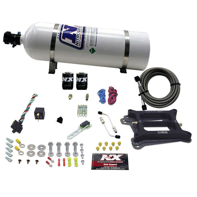 Nitrous Express 4150 4-BBL/Alcohol Nitrous Kit (100-500HP) w/o Bottle