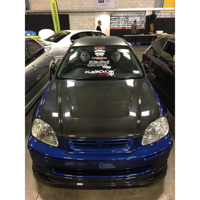 HC Racing Lightweight Bonnet - EK "Zero Style" 96-98-Lightweight Bonnets-Speed Science