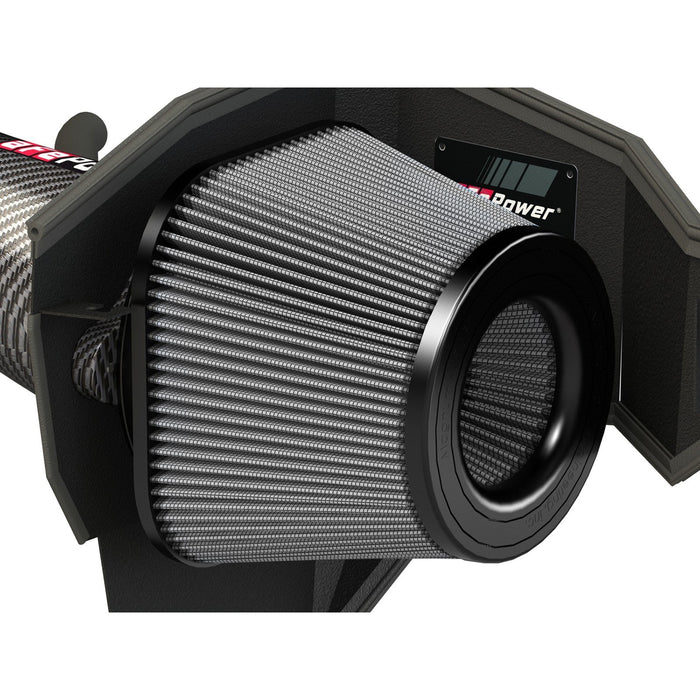aFe Power Track Series Stage-2 Carbon Fiber Intake System w/ Pro Media Dodge Challenger/Charger/ Chrysler 300 SRT8/SRT 11-20 V8-6.4L HEMI
