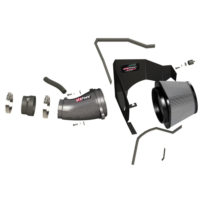 aFe Power Track Series Stage-2 Carbon Fiber Intake System w/ Pro Media Dodge Challenger/Charger/ Chrysler 300 SRT8/SRT 11-20 V8-6.4L HEMI