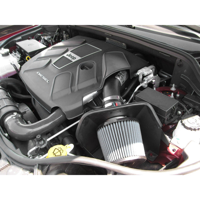 aFe Power Magnum Force Stage-2 Cold Air Intake System w/ Pro Media Jeep Grand Cherokee (WK2) 14-18 V6-3.0L (td) EcoDiesel