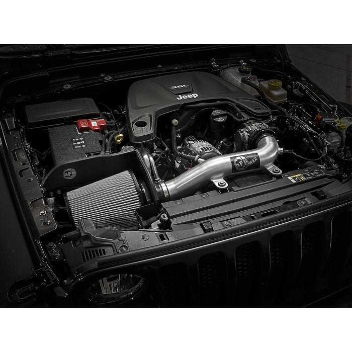 aFe Power Magnum Force Stage-2XP Cold Air Intake System w/ Pro DRY S Media Brushed Jeep Wrangler (JL) 18-20/Gladiator (JT) 2020 V6-3.6L