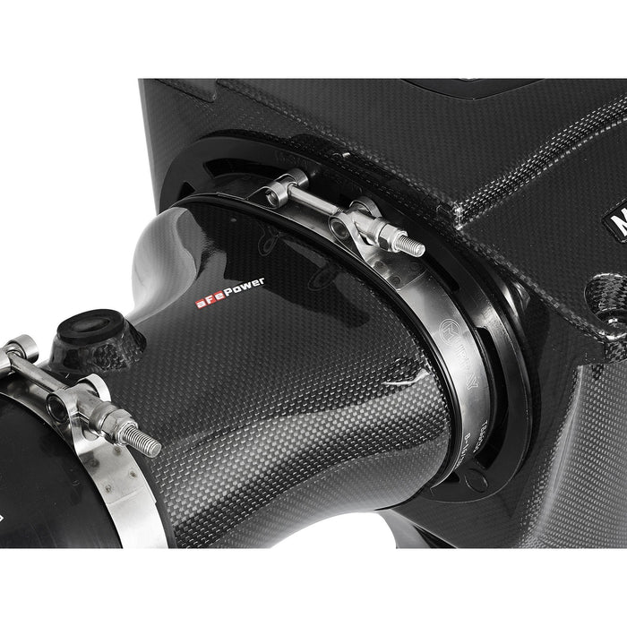 aFe Power Black Series Carbon Fiber Cold Air Intake System w/ Pro 5R & Pro DRY S Filters Dodge Challenger/Charger SRT Hellcat 17-18 V8-6.2L (sc) HEMI