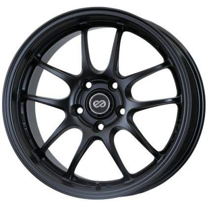 Enkei PF01 17x8 5x100 45mm Offset Matte Black Wheel 02-10 WRX & 04 STI