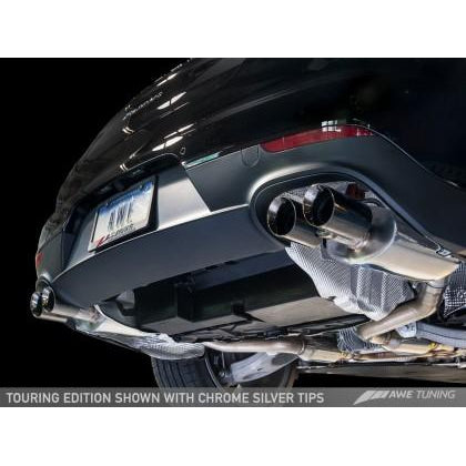 AWE Tuning Panamera 2/4 Touring Edition Exhaust (2014+) - w/Chrome Silver Tips