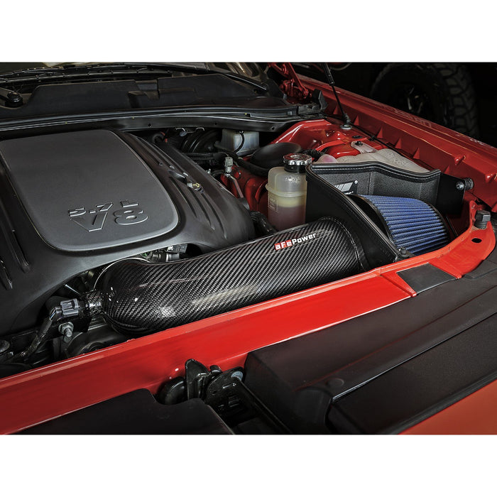aFe Power Track Series Stage-2 Carbon Fiber Intake System w/ Pro Media Dodge Challenger/Charger/Chrysler 300C 11-19 V8-5.7L HEMI