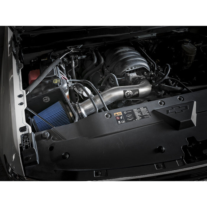 aFe Power Magnum Force Stage-2 Cold Air Intake System w/ Pro Media Brushed GM Silverado/Sierra 1500 14-19/Tahoe/Suburban/Yukon/XL/Escalade 15-20 V8-5.3L/6.2L