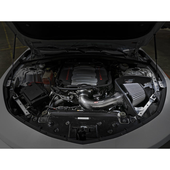 aFe Power Track Series Stage-2 Carbon Fiber Intake System w/ Pro Media Chevrolet Camaro SS 16-20 V8-6.2L (sc)
