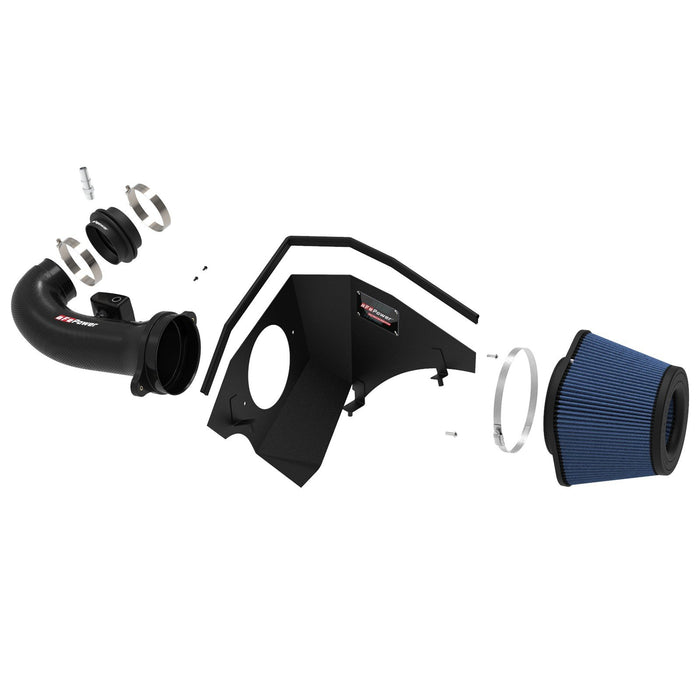 aFe Power Track Series Stage-2 Carbon Fiber Intake System w/ Pro Media Chevrolet Camaro SS 16-20 V8-6.2L (sc)