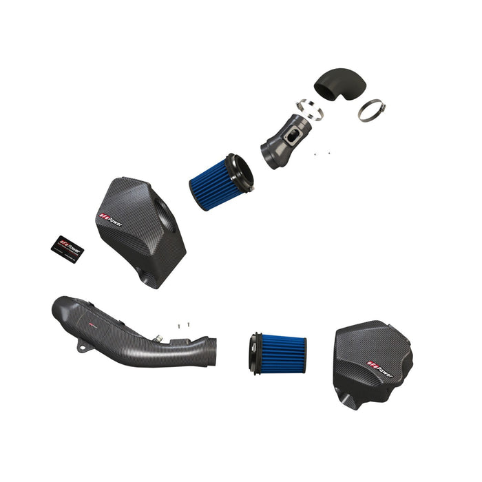 aFe Power Momentum Cold Air Intake System w/ Pro Media BMW M2 Competition (F87) 19-20 / M3/M4 (F80/82/83) 15-20 L6-3.0L (tt) S55