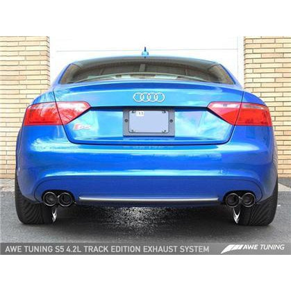 AWE Tuning Audi B8 S5 4.2L Track Edition Exhaust System - Polished Silver Tips