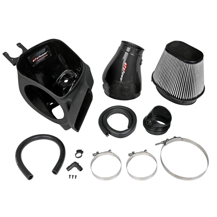 aFe Power Track Series Stage-2 Carbon Fiber Intake System w/ Pro Media Jeep Grand Cherokee Trackhawk (WK2) 19-20 V8-6.2L (sc)