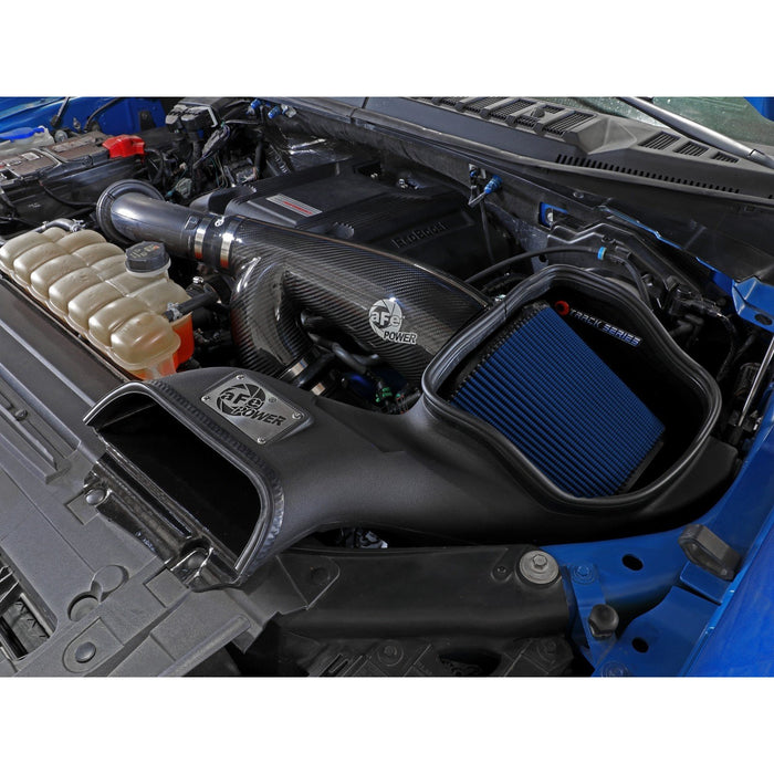 aFe Power Track Series Stage-2 Carbon Fiber Intake System w/ Pro Media Ford F-150 Raptor 17-20 V6-3.5L (tt)