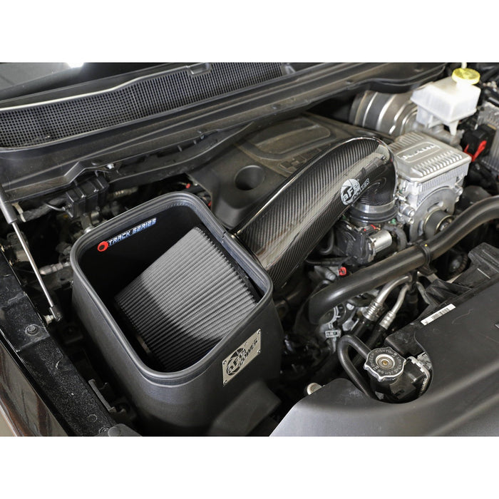 aFe Power Track Series Stage-2 Carbon Fiber Intake System w/ Pro Media RAM 1500 19-21 V8-5.7L HEMI