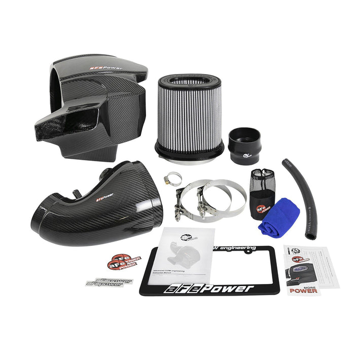 aFe Power Black Series Carbon Fiber Cold Air Intake System w/ Pro Media Jeep Grand Cherokee SRT8 (WK2) 12-20 V8-6.4L HEMI