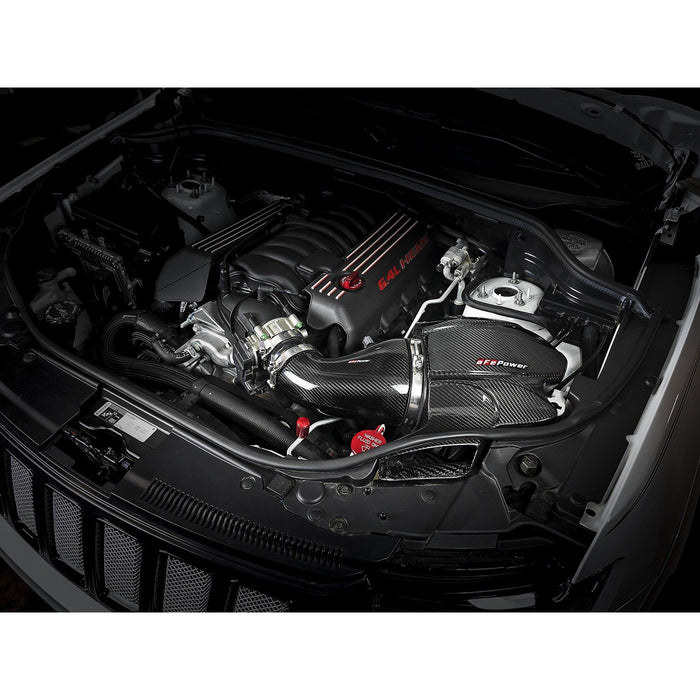 aFe Power Black Series Carbon Fiber Cold Air Intake System w/ Pro Media Jeep Grand Cherokee SRT8 (WK2) 12-20 V8-6.4L HEMI