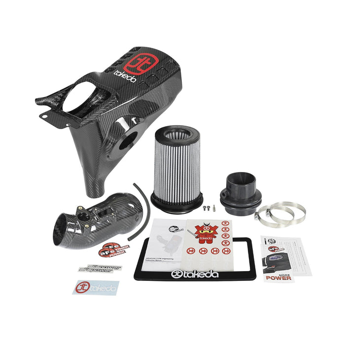 aFe Power Black Series Carbon Fiber Cold Air Intake System w/ Pro Media Honda Civic Type R 17-20 L4-2.0L (t)