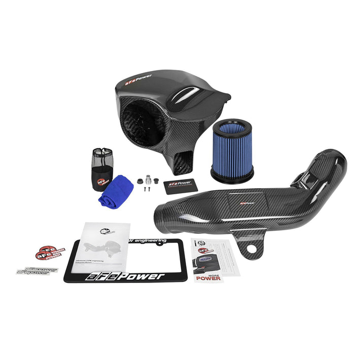 aFe Power Black Series Stage-2 Carbon Fiber Cold Air Intake System w/ Pro Media BMW M2 (F87) 16-18 L6-3.0L (t) N55