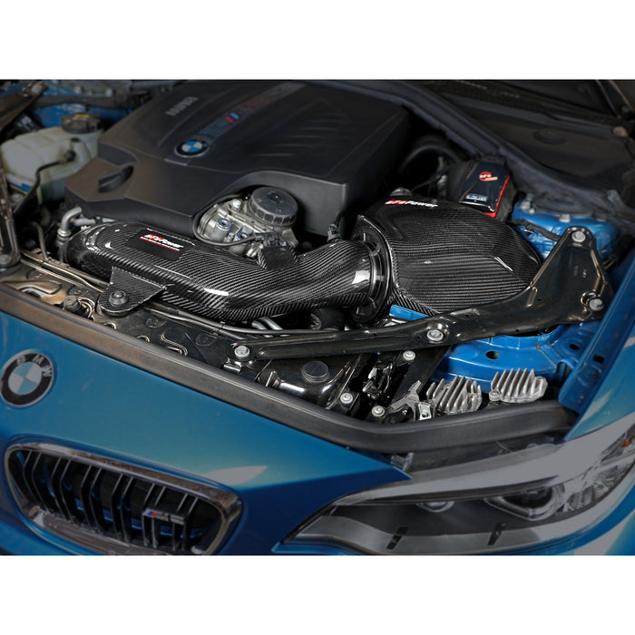 aFe Power Black Series Stage-2 Carbon Fiber Cold Air Intake System w/ Pro Media BMW M2 (F87) 16-18 L6-3.0L (t) N55