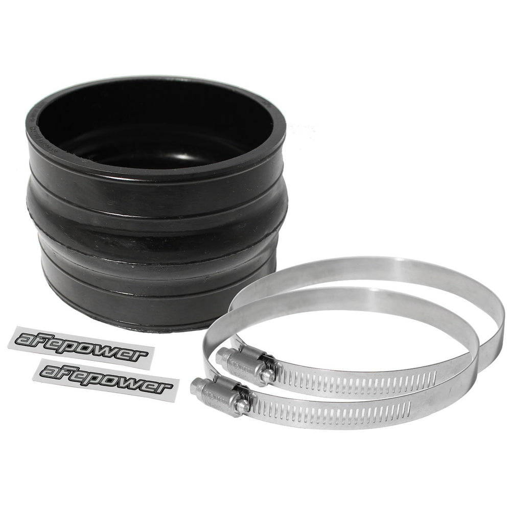 aFe Power Magnum Force Cold Air Intake System Replacement Coupling Kit (4-1/4 IN ID x 3 IN L) Straight Coupler w/ Hump - Black
