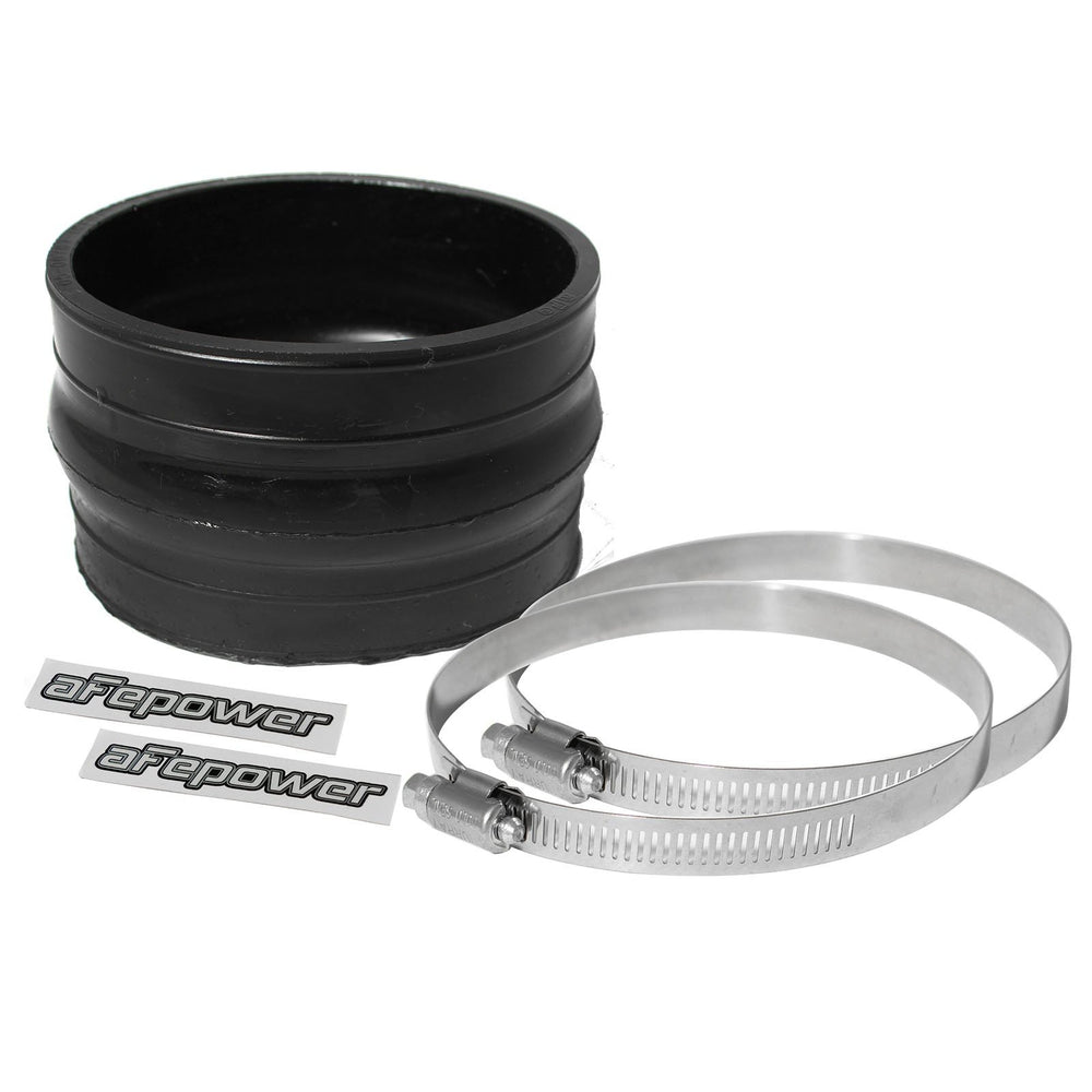 aFe Power Magnum Force Cold Air Intake System Spare Parts Kit (4-1/8 IN ID x 3 IN L) Straight Coupler w/ Hump - Black