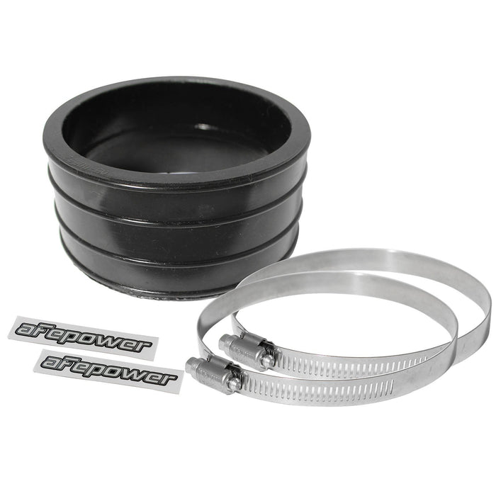 aFe Power Magnum Force Cold Air Intake System Spare Parts Kit (4-3/8 IN ID to 4-1/8 IN ID x 2-1/4 IN L) Straight Reducing Coupler - Black