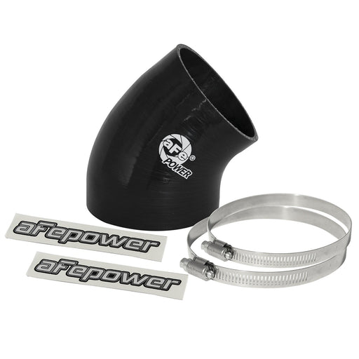 aFe Power Magnum Force Cold Air Intake System Spare Parts Kit (4 IN ID to 3-1/2 IN ID x 40-Deg.) Elbow Reducing Coupler - Black
